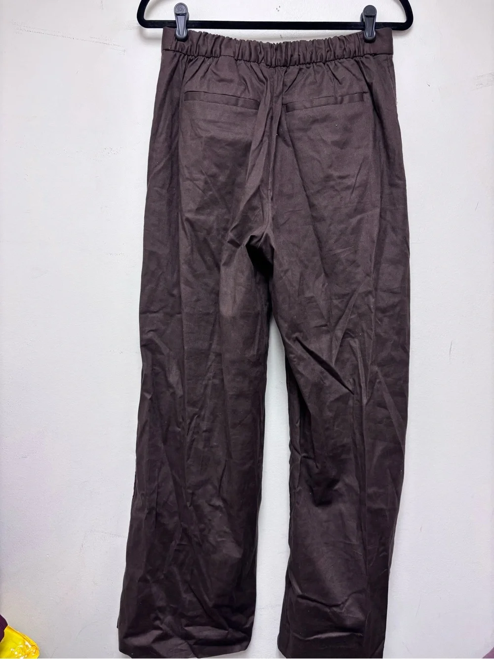 Banana Republic Hayden Wide Leg Linen Blend Pull On Pant